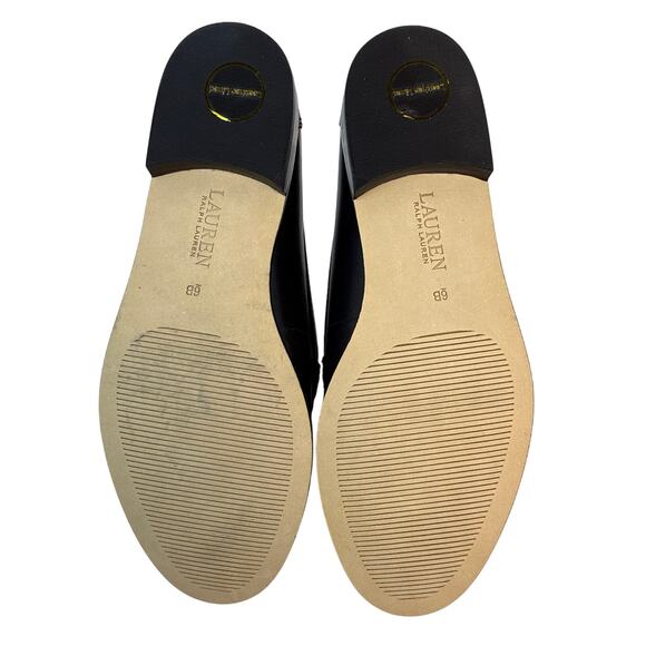 LAUREN by Ralph Lauren Wynnie Women's 6B Black Leather Loafer Slip on - Picture 9 of 12